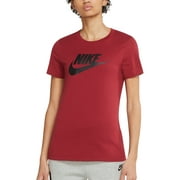 Nike Women's Sportswear Cotton Logo T-Shirt Red Size X-Small