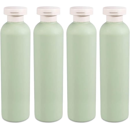 Squeeze Bottles With Flip Cap, Green Plastic Empty Squeeze Bottles
