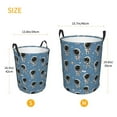 thumbnail image 2 of Lsque Cute Cartoon Astronaut pattern Laundry Hamper Basket, Tall Woven Rope Hamper Basket for Clothes, Lightweight Storage Basket, Collapsible Waterproof-Small, 2 of 8