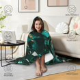 thumbnail image 4 of Soft Plush Green Scorpion Wearable Blanket Hoodies for Home Bedding Gemstone Scorpions Hooded Blankets for Women Men Adults Scorpion Lovers Decor Birthday Gifts 50×60 Inch, 4 of 5