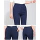 thumbnail image 5 of Gibobby pantalones mezclilla Pantalones rectos de trabajo para mujer, pantalones chinos de cintura alta con botones, pantalones largos rectos, pantalones, pantalones de traje (Azul marino, XXL), 5 of 5