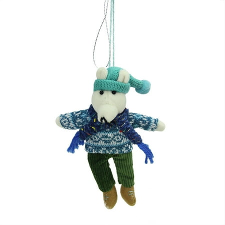 Boy Bear Holiday Ornament - Ganz 6.25