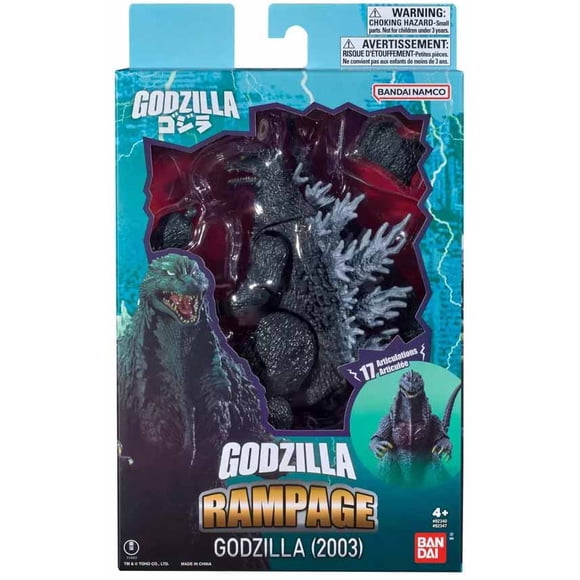 Godzilla 6 Inch Action Figure Bandai Namco - Rampage Godzilla 2003