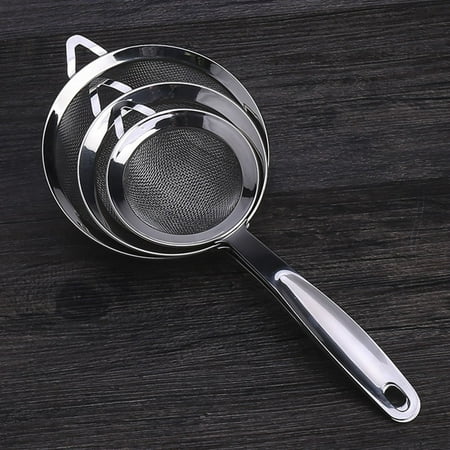 

WHAMVOX 3 Pcs Colander Mixing Strainers for The Kitchen Flour Sieve Pastry