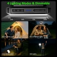 thumbnail image 4 of Cpeelsdo LED Camping Lantern Rechargeable, 20000mAh Portable Camping Lights, 1300lm Ultra Bright & 4 Lighting Modes, IPX4 Waterproof Camping Essentials for Power Outages, Emergency, Tent, Outdoor, 4 of 6