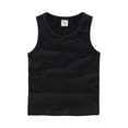 thumbnail image 3 of Zanarzt Toddler Baby Boys Girls Solid Tank Tops Toddler Baby Girls Solid Tank Tops T Shirts Undershirts Cotton Summer Sleeveless Vest Black,12-18 Months, 3 of 3