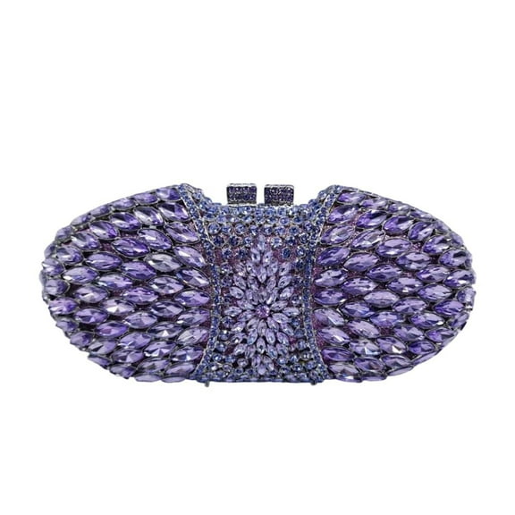 MASWLM Women Shining Crystal Evening Bag Hollow Out Rhinestone Clutch Purse Diamond Bag Wedding for Prom Party