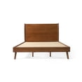 thumbnail image 2 of Queen Size Adjustable Bed Base, Cohron Solid Wood Platform Bed (QUEEN BED), Brown Bed Frames,Acacia Wood Platform Bed Frames, Furniture Bedroom Furniture Beds, Frames & Bases, 2 of 11