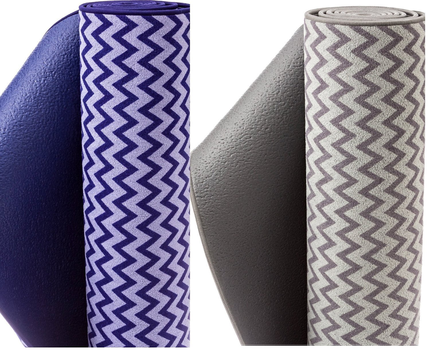 Yoga Mat 2 in 1 Towel and mat Combination Eco Friendly Unique Non Slip "Fusion" Mat - Blue