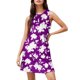 thumbnail image 1 of WILLBEST Vestido Midi De Verano Para Mujer, Informal, Estampado, Moda De Playa, Elegante, Flotante, Largo Medio, Cuello Redondo, Sin Mangas, 1 of 3