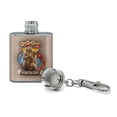 thumbnail image 2 of Beaver Tail Lodge Open Cabin Welcome Stainless Steel 1oz Mini Flask Key Chain, 2 of 4