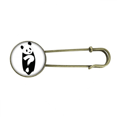 thumbnail image 1 of Question Panda Body Animals Retro Metal Brooch Pin Clip Jewelry, 1 of 3