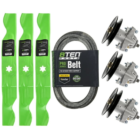 8TEN Spindle Belt Blade Kit for 50 inch MTD Cub Cadet RZT 50 MK1002385