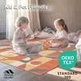 thumbnail image 4 of ODIKA 8'x10' Machine Washable Non-Slip Area Rug, Vibrant Geometric with Artistic Swirls and Colorful Motifs High Traffic Rug, Orange, 146169, 4 of 7