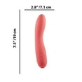 thumbnail image 5 of Hush Vibes Vibromasseur en Silicone Rechargeable pour Point G, Corail, 5 of 5