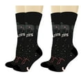thumbnail image 1 of ThisWear Aries Zodiac Gift Set Zodiac Signs Socks Aries Horoscope Gifts for Bday 2-Pairs Novelty Crew Socks, 1 of 5
