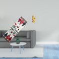thumbnail image 2 of Decoración festiva de mesa de invierno con mantel de árbol de Navidad y figura de pollo para la inauguración de la casa., 2 of 8