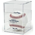 thumbnail image 2 of Bmatwk Baseball Display Case, UV Protected Acrylic Cube Baseball Holder Square Clear Box Memorabilia Display Storage Sports Official Baseball Autograph Display Case - Fits Official Size Ball, 2 of 4