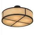 thumbnail image 5 of Meyda Tiffany 170883 Cilindro 4 Light 24" Wide Semi-Flush Drum Ceiling Fixture - Bronze, 5 of 7