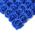 thumbnail image 1 of Fleurs Artificielles Têtes de Roses, Fausses Fleurs Réalistes Bleues Fausses Fleurs Roses (Bleu royal), 1 of 4