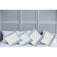 thumbnail image 6 of Ambesonne Anchor Throw Pillow Cover 4 Pack, Abstract Stripes Chain, 18", Slate Blue White, 6 of 6