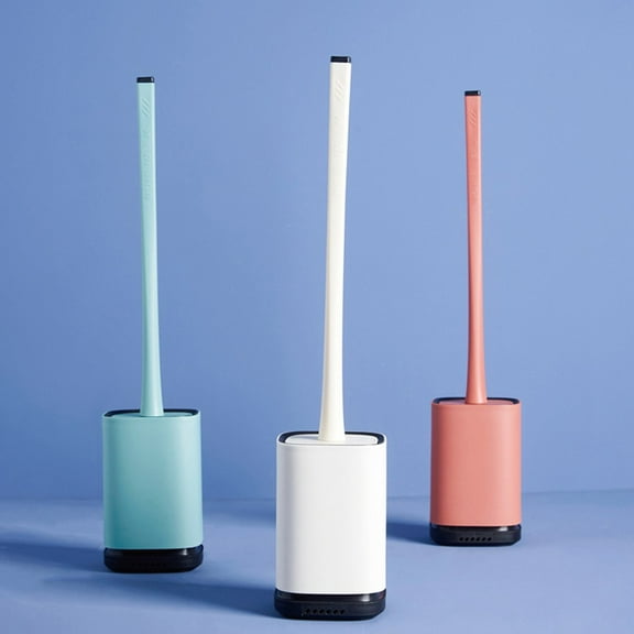 Clearance Under $10 Skegnu Simples New Toilet Cleaning TPR Toilet Brush With Base High-end Cleaning Brush Toilet Cleaner