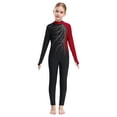 thumbnail image 7 of iiniim Girls Long Sleeve Full Body Unitard Gymnastics Leotard Rhinestone Ballet Dance Jumpsuit 4-16 Burgundy 8, 7 of 7