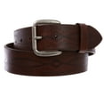 thumbnail image 1 of Women's or Men's Embossed Vintage Full Grain Leather Casual Jean Belt, 1 of 3