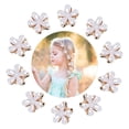 thumbnail image 1 of 10 pinzas para el pelo con garra de perlas, pequeñas pinzas para el pelo retro con flor, pinzas para el pelo con flequillo dulce, accesorios para el pelo para mujeres y niñas, fiestas, bodas, diarios, 1 of 7