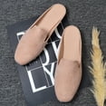 thumbnail image 5 of NOKIO Women’s Mules Closed Pointed Toe Backless Loafer Shoes Chic Women'S Faux Suede Flats Women's Spring And Autumn New Casual Comfortable Solid Color Flat Half Slippers Women'S Flat Mules, 5 of 6