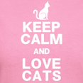 thumbnail image 3 of CafePress - Keep Calm Love Cats T Shirt - Women's Traditional Fit Dark T-Shirt, 3 of 4