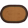 thumbnail image 6 of VHC Brands Wyatt Bear Nature Print Textured Jute Rustic Tabletop Kitchen Stenciled Oval Bedding Accessory, Placemat Set 12x18, Dark Tan, 6 of 7
