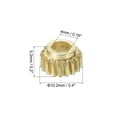thumbnail image 2 of Guitar String Tuning Peg Gear Tuner Gears 6pcs 4mm Inner Hex Hole Gold for Guitar Tuner Machine Head, 2 of 6