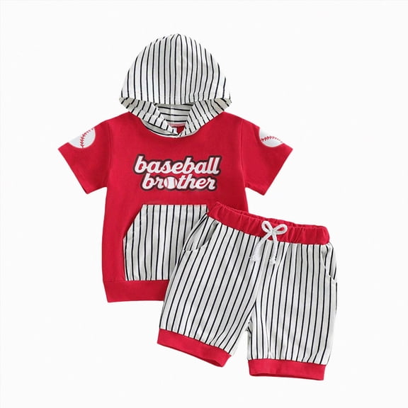 Toddler Baby Boy Outfit Short Sleeve Hooded Tops Drawstring Shorts Baby Boy Summer Clothes 6 12 18 24 Months 3T