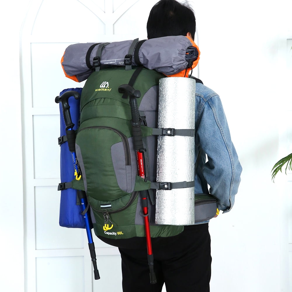 Mochila impermeable para excursionismo 60L Camping Ciclismo Montanismo Mochila Bolsa de deporte al a weikani Mochila Walmart en linea