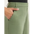 thumbnail image 2 of Sofia Jeans Women's and Women's Plus Linen Blend Wide Leg Pants, 32" Inseam, Sizes 0-28W, 2 of 5