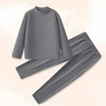 thumbnail image 5 of BLVB Unisex Kids Thermal Underwear Sets Long Johns Set Winter Base Layer Top Bottom Warm Set Boys Girls for Cold Weather, 5 of 7