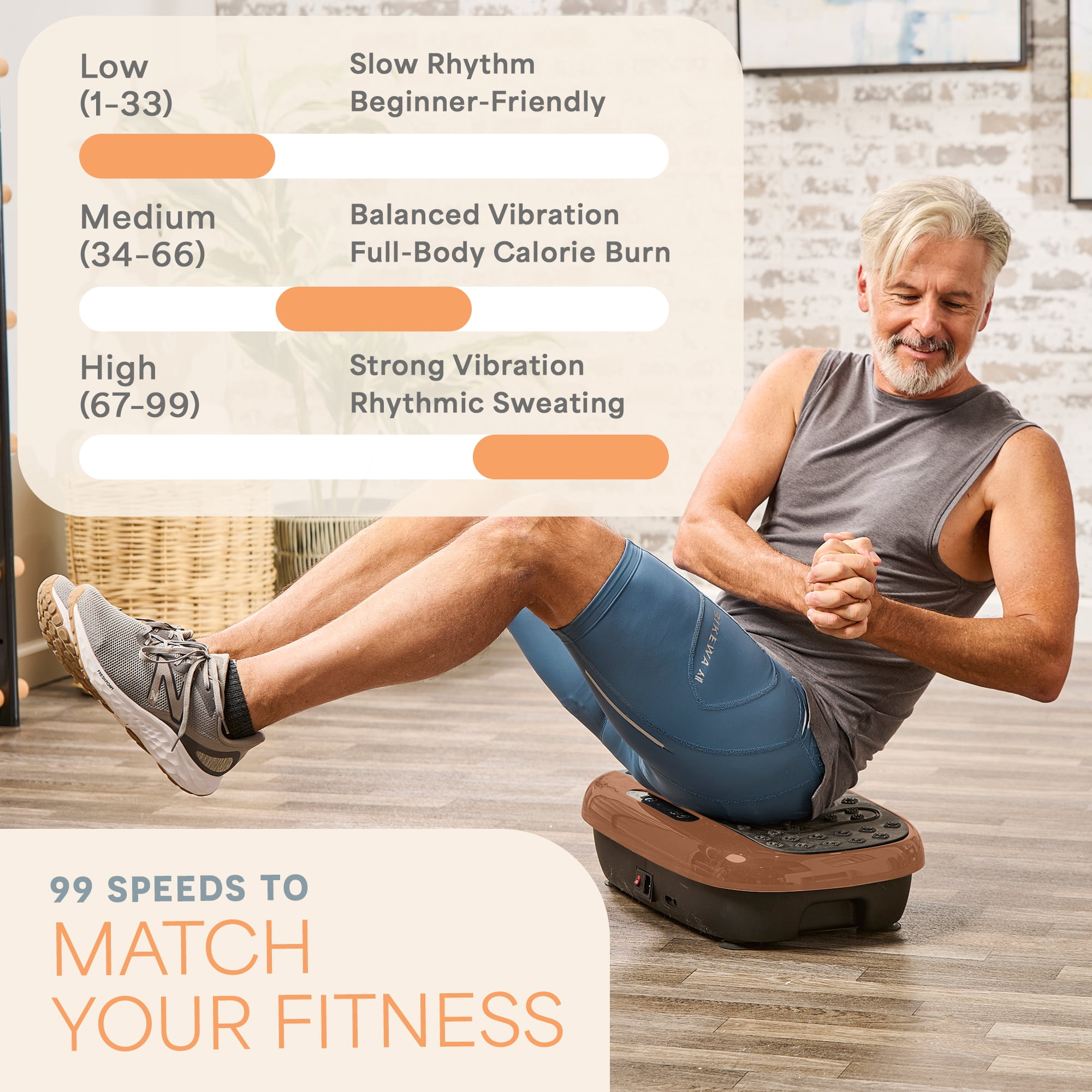 Lifepro HexaPlate Lite Vibration Plate Exercise Machine – Full Body Vibrating Plate for Weight Loss, Lymphatic Drainage & Recovery – Compact Home Workout with Magnetic Acupoints & Remote - Copper