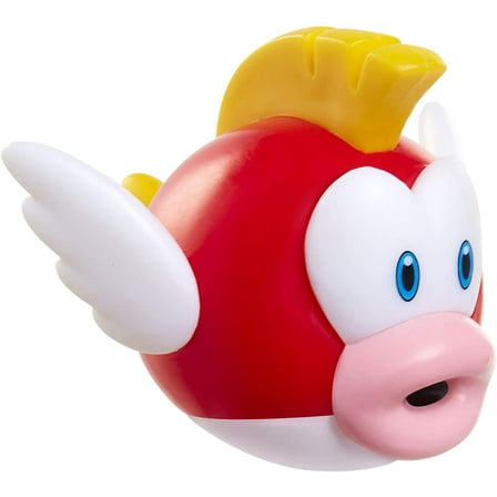 Super Mario Bros World of Nintendo Cheep Cheep Figure, 2.5 Inch, No Batteries, for Ages 8-11