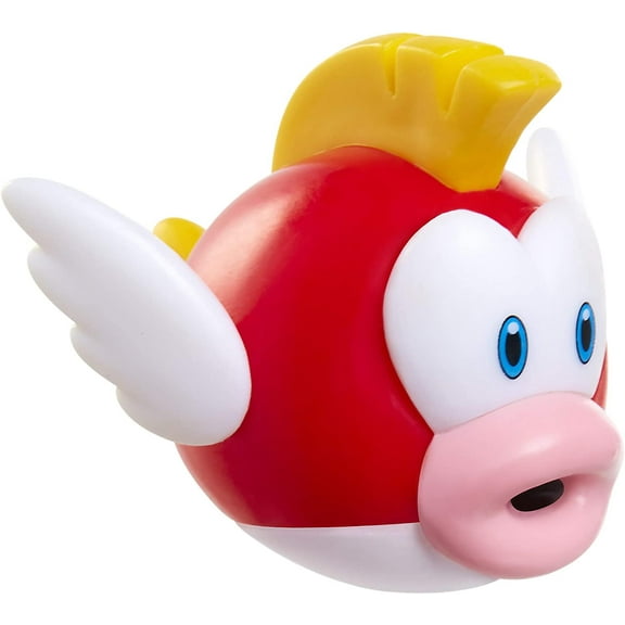 Super Mario Bros World of Nintendo Cheep Cheep Figure, 2.5 Inch, No Batteries, for Ages 8-11