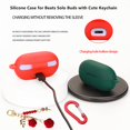 thumbnail image 3 of Funda para auriculares inalámbricos Beats Solo Buds de silicona, color morado, 3 of 7