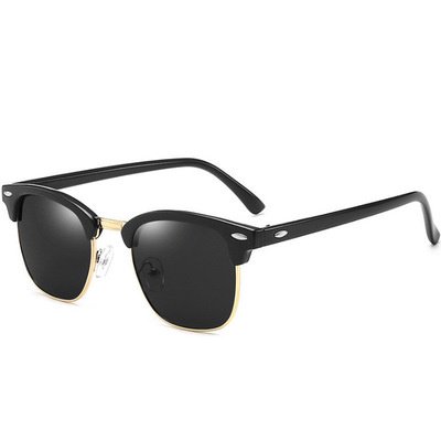 Lentes De Sol De Marco Cuadrado Vintage Polarizados Clásicos De Arroz De Uñas Gafas Los Hombres Y Las Mujeres De Moda Protección UV400