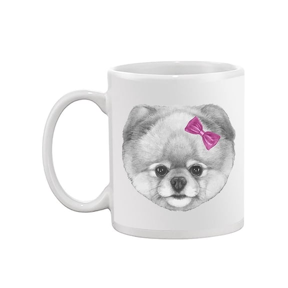 Pomeranian With A Bow Mug  -Image by Shutterstock,