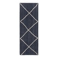 thumbnail image 2 of Unique Loom Braided Jute Collection Area Rug - Trellis (2' 2" x 6' 1" Runner Navy Blue/Ivory), 2 of 6
