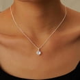 thumbnail image 4 of Collar plata 925 piedra luna azul, regalo madre/hija, 4 of 4
