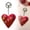 Red - Keychain, variant on Felted Hearts,Handmade Wool Felt Heart Embroidery,Needle-Felted Ornaments for Home Decoration Display(Red - Hanging Strings)