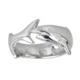 thumbnail image 1 of YGI SR2974-8 Sterling Silver Rhodium High Polished Circling Shark Ring - 8, 1 of 1