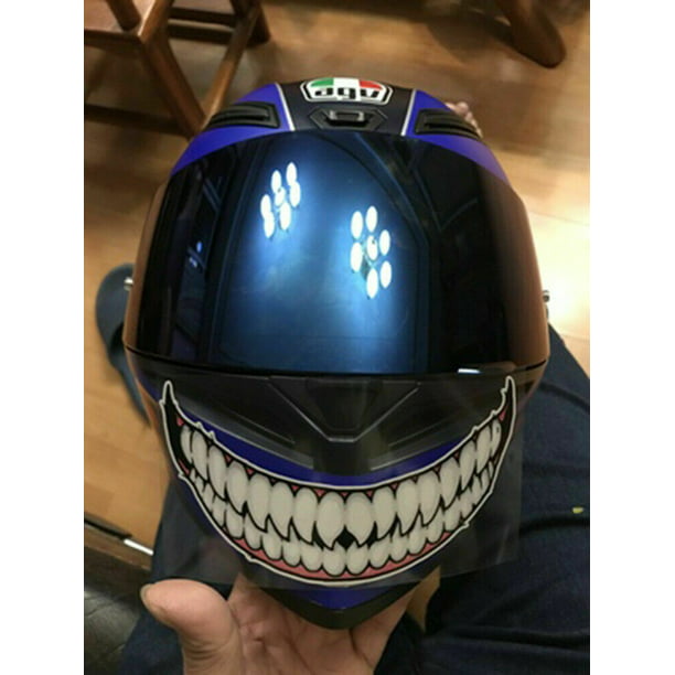 7.8" Evil Smile Mouth Teeth Waterproof Decal Sticker for Motorcycle
