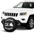 thumbnail image 2 of I Go Where I'm Towed Rv Spare Tire Cover for RV Trailer Camper Wheel Protectors Weatherproof Universal for Trailer Rv SUV Truck Travel Trailers (15 inch), 2 of 8