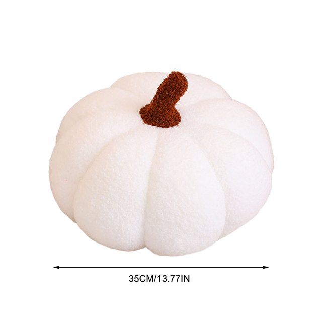 Fiudx Liquidación de ofertas flash Cojín de calabaza para Halloween, cojín de lana tejida, estilo calabaza, cojín para sofá de sala de estar